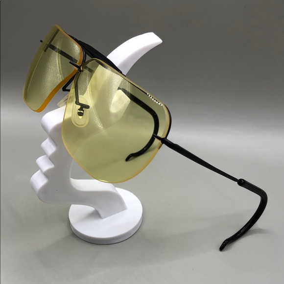 Decot Range Sports Shooting Glasses Yellow Lens Black Frame 6 1/2